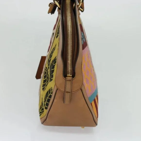 BURBERRY Hand Bag Leather 2way Beige Auth 113749V - Picture 5 of 15